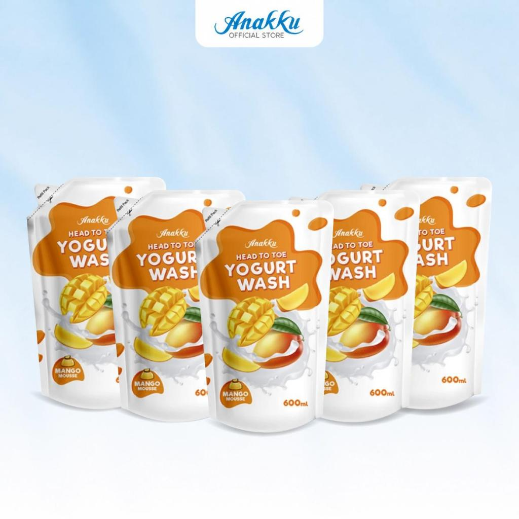 ANAKKU Baby Head To Toe Yogurt Body Wash Baby Bath Refill Pack Sabun Mandian Bayi - 2/4/6 packs