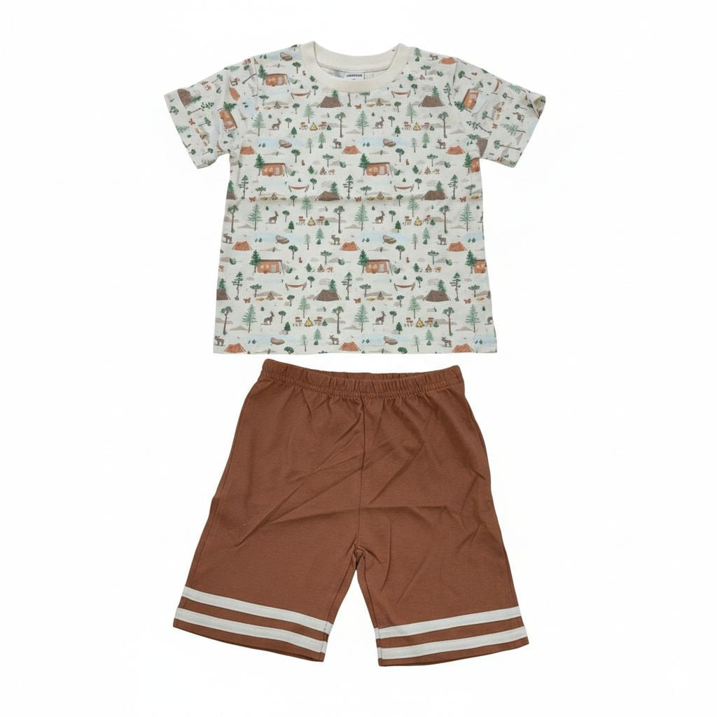 ANAKKU Boys Suit - Top & Bottom | Set Baju Kanak2 Lelaki - Baju & Seluar (1yr to 3yrs) EAK1170-4 (11 TO 18)