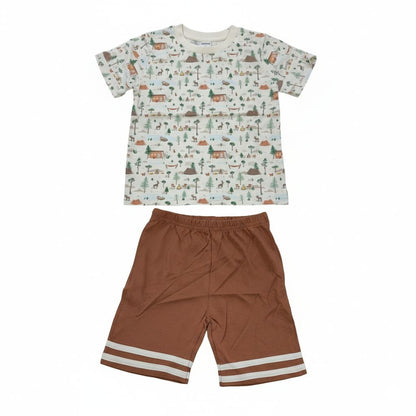 ANAKKU Boys Suit - Top & Bottom | Set Baju Kanak2 Lelaki - Baju & Seluar (1yr to 3yrs) EAK1170-4 (11 TO 18)