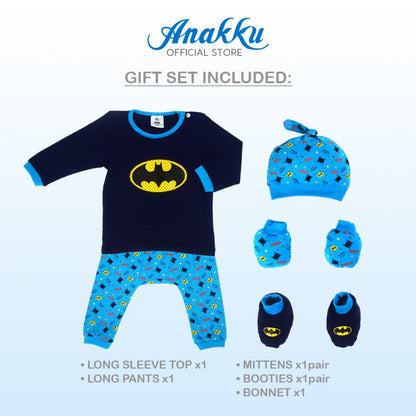 Anakku Newborn DC Batman Baby Boy 5pcs Gift Set Set Hadiah Bayi [0-6 Months] 720495-1-DC