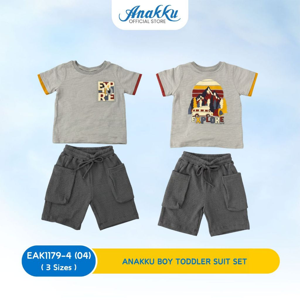 ANAKKU Boy Todler Knit Suit Set | Set Sut Kait Kanak-Kanak Lelaki (1yrs to 3yrs) EAK1179-4