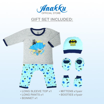 Anakku Newborn DC Batman Baby Boy 5pcs Gift Set Set Hadiah Bayi [0-6 Months] 720507-1-DC