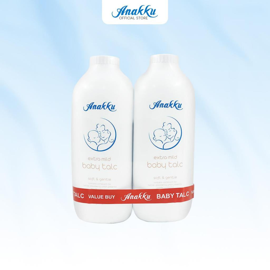 [Exclusive Combo] Anakku Newborn Bath Set - Baby Bath Head To Toe Moisturizing Baby Lotion Baby Talcum AKBD0060