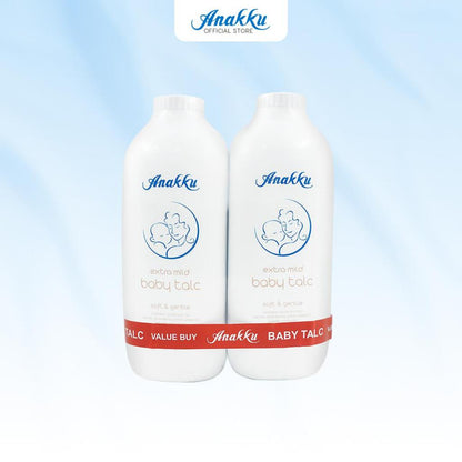 [Exclusive Combo] Anakku Newborn Bath Set - Baby Bath Head To Toe Moisturizing Baby Lotion Baby Talcum AKBD0060