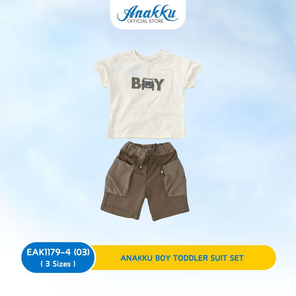 ANAKKU Boy Todler Knit Suit Set | Set Sut Kait Kanak-Kanak Lelaki (1yrs to 3yrs) EAK1179-4