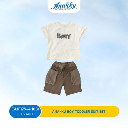 ANAKKU Boy Todler Knit Suit Set | Set Sut Kait Kanak-Kanak Lelaki (1yrs to 3yrs) EAK1179-4