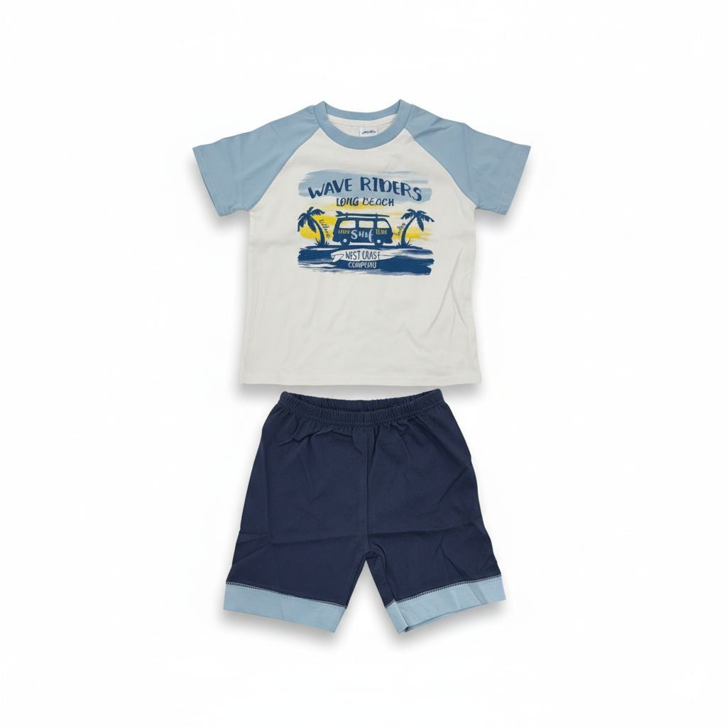 ANAKKU Boys Suit - Top & Bottom | Set Baju Kanak2 Lelaki - Baju & Seluar (1yr to 3yrs) EAK1170-4 (11 TO 18)