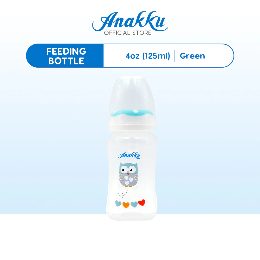 ANAKKU 4OZ Feeding Bottle Botol Susu with ANTI COLLAPSE TEAT (125ml) 163-601