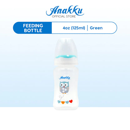 ANAKKU 4OZ Feeding Bottle Botol Susu with ANTI COLLAPSE TEAT (125ml) 163-601