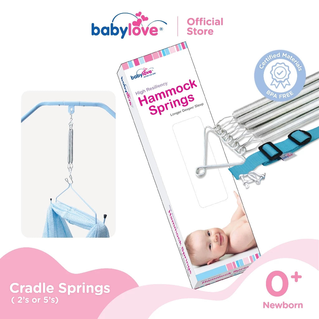Babylove Cradle/ Hammock Spring Set (2's or 5's with Safety Belt)