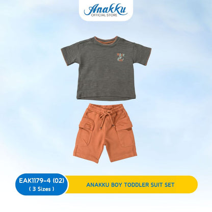 ANAKKU Boy Todler Knit Suit Set | Set Sut Kait Kanak-Kanak Lelaki (1yrs to 3yrs) EAK1179-4