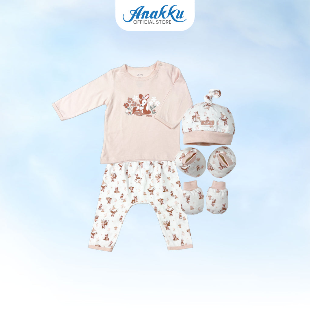 Anakku Newborn Baby Boy Gift Set [5pcs/set] Set Hadiah Bayi Lelaki [0-6 Months] 120496-1