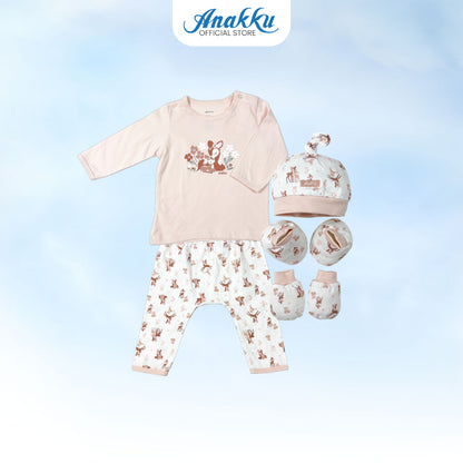 Anakku Newborn Baby Boy Gift Set [5pcs/set] Set Hadiah Bayi Lelaki [0-6 Months] 120496-1