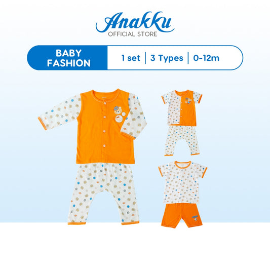 Anakku [0-12M] Newborn Baby Boy Clothing Suit Set Baju Bayi Lelaki EAK743-2