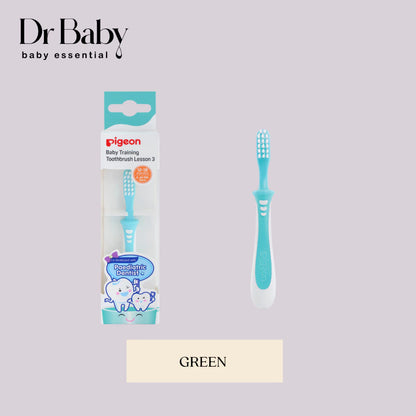 Pigeon Berus Gigi Latihan Bayi Training Toothbrush Siri Pigeon Lesson 3 Untuk Bayi 12-18 Bulan 8-20 Gigi Susu Bebas BPA