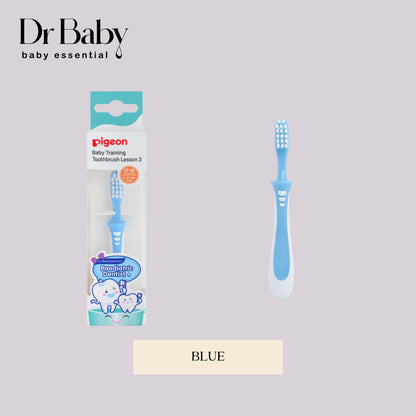 Pigeon Berus Gigi Latihan Bayi Training Toothbrush Siri Pigeon Lesson 3 Untuk Bayi 12-18 Bulan 8-20 Gigi Susu Bebas BPA