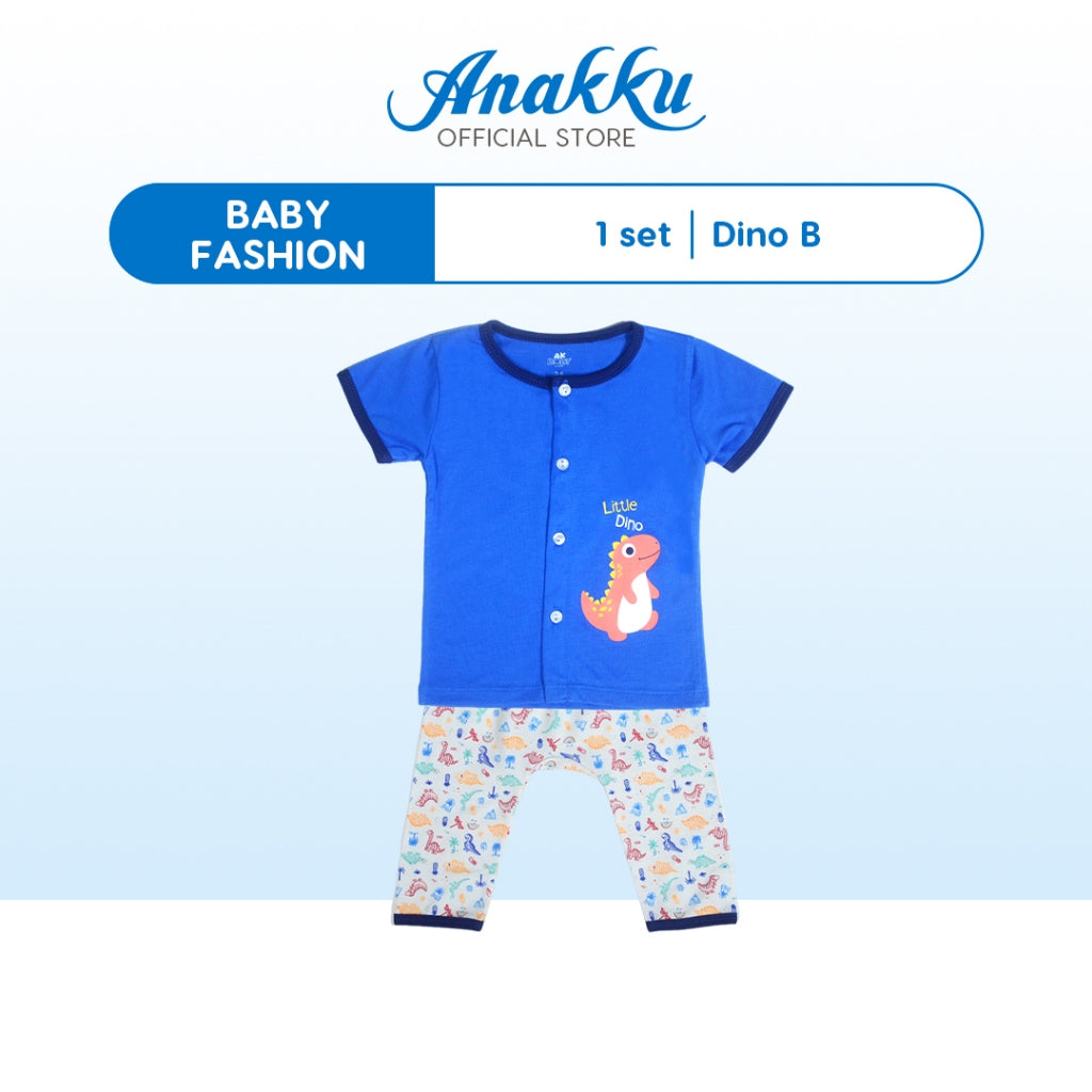 Anakku [0-12M] Baby Boy Newborn Suit Set Baju Bayi Lelaki EAK1008-2