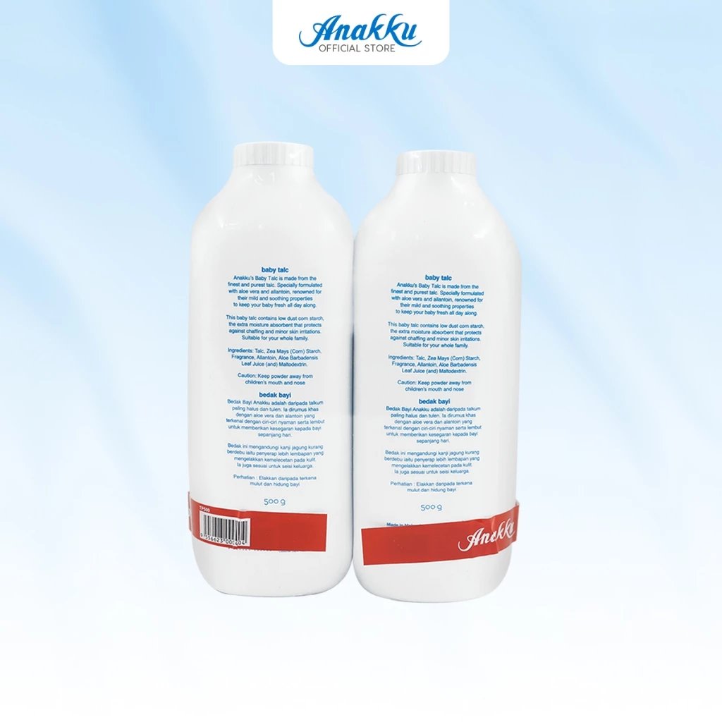 Bulk Sale - Anakku Baby Talcum (500g x 2) TP500 x 12