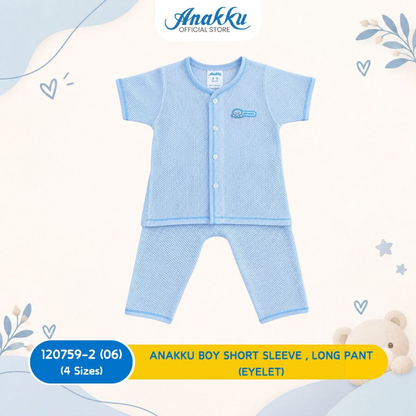 ANAKKU Newborn Set Baju Lubang Bayi Lelaki [0-18 Mths]