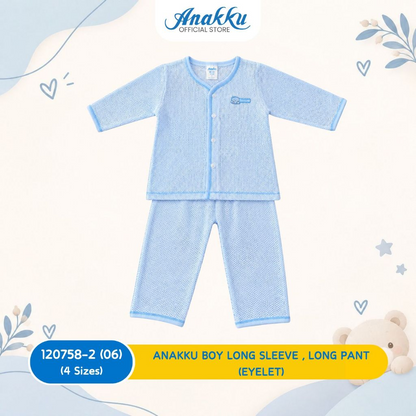 ANAKKU Newborn Set Baju Lubang Bayi Lelaki [0-18 Mths]