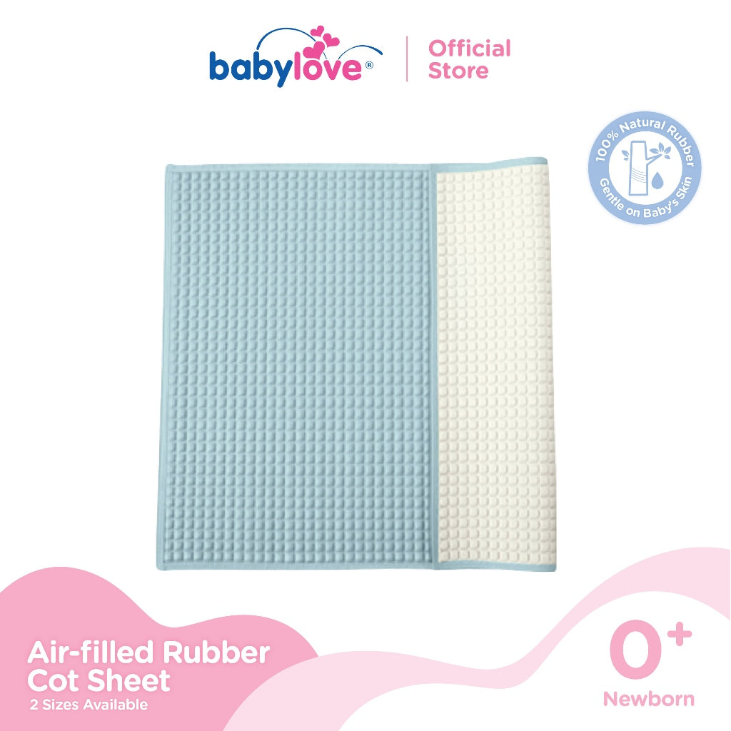 Alas Katil Getah Premium Berisi Udara | Air-Filled Rubber Cot Sheet (Biasa / XL) (60x45cm / 90x60cm)