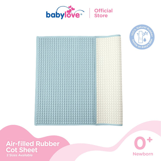Alas Katil Getah Premium Berisi Udara | Air-Filled Rubber Cot Sheet (Biasa / XL) (60x45cm / 90x60cm)