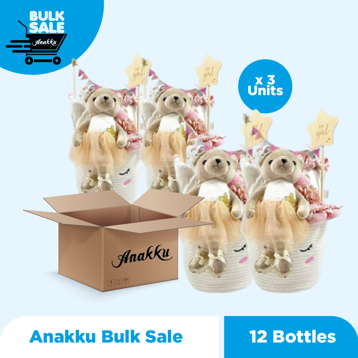 Bulk Sale - Anakku Newborn Baby Boy Girl Gifts Hamper Bayi Perempuan Set Hadiah [0-6 Months]