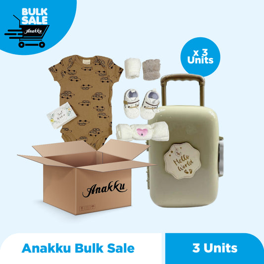 Bulk Sale - Anakku Newborn Baby Boy Girl Luggage Gifts Hamper Bayi Lelaki Set Hadiah [0-6 Months] 520510-1