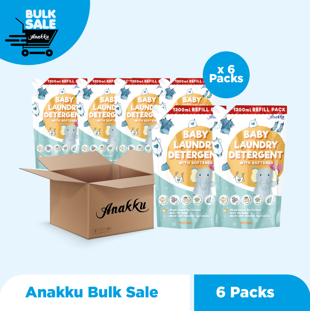 Bulk Sale Anakku Detergent With Softener Refill Anakku Malaysia
