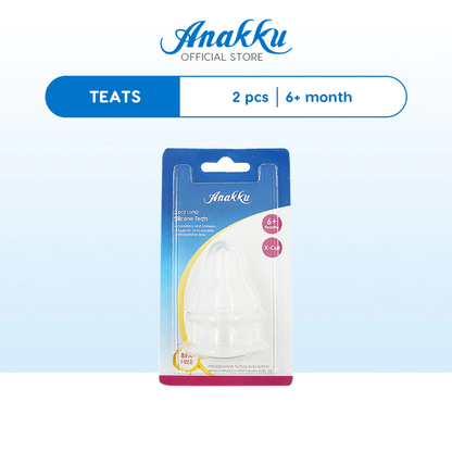 Anakku 2pcs Silicone X-Cut Teats (6 months+) 163-147