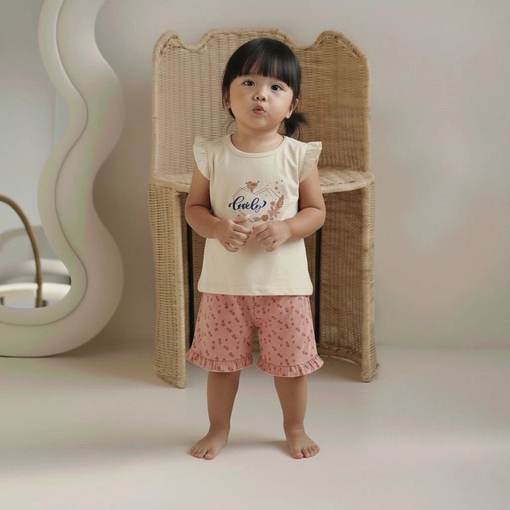 ANAKKU GIRLS KNIT SUIT - TOP & BOTTOM (1-3 YEARS) EAK1158-4 EAK1159-4 EAK1163-4