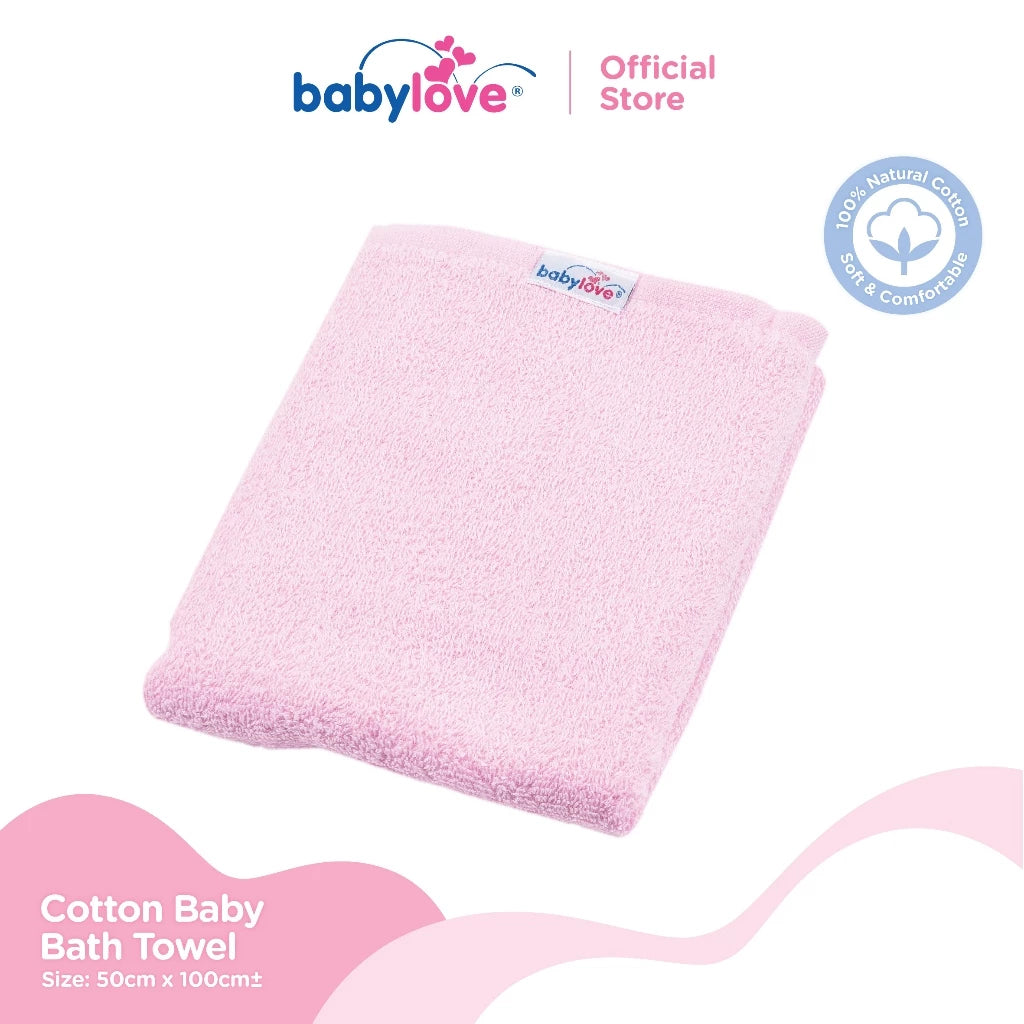 Babylove Tuala Bayi | Cotton Baby Towel (100% Cotton) 50cm x 100cm