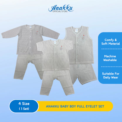Anakku Newborn Set Baju Lubang Bayi Lelaki [0-18 Months] 120758-2/ 120759-2/ 120761-2