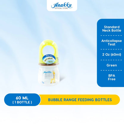 Anakku (2oz/4oz/8oz) PP Standard Neck Feeding Bottle Botol Susu 163-063