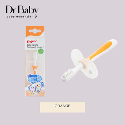 Pigeon Berus Gigi Latihan Bayi Training Toothbrush Siri Pigeon Lesson 3 Untuk Bayi 12-18 Bulan 8-20 Gigi Susu Bebas BPA