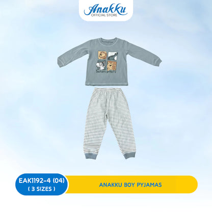 Anakku Boys Knit Pyjama Set -L/SLV Top & Long Pant( 1 yr to 3 yrs) EAK1166-4 (01 TO 04),EAK1167-4 (01 TO 02)