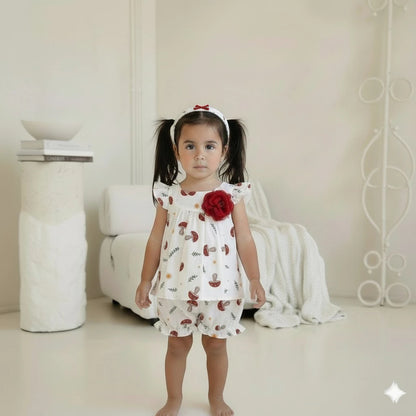 ANAKKU INFANT WOVEN SUIT (DRESS, PANTY & HEADBAND) 0-24 Months - SH250032-2