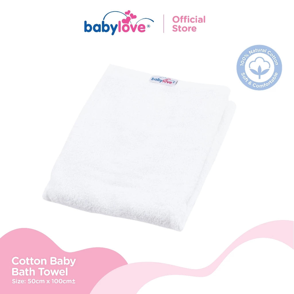 Babylove Tuala Bayi | Cotton Baby Towel (100% Cotton) 50cm x 100cm