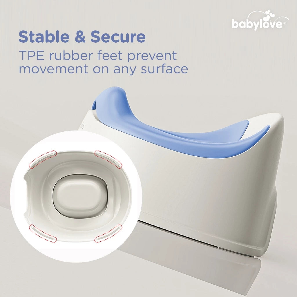 Babylove Baby Potty (Blue/Pink) (21cm x 33cm x 28cm) Polypropylene (PP) BPA-free
