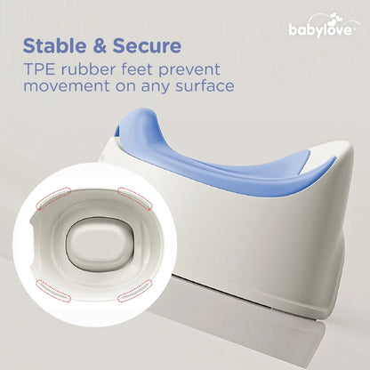 Babylove Baby Potty (Blue/Pink) (21cm x 33cm x 28cm) Polypropylene (PP) BPA-free