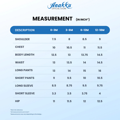 Anakku Newborn Set Baju Lubang Bayi Perempuan [0-18 Months] 120762-2/ 120763-2