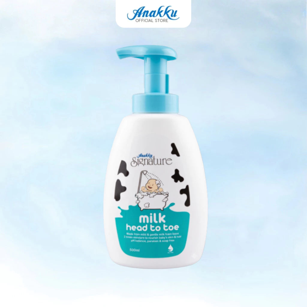 ANAKKU Signature Milk Head To Toe Baby Hair & Body Wash 500ml (165-700)