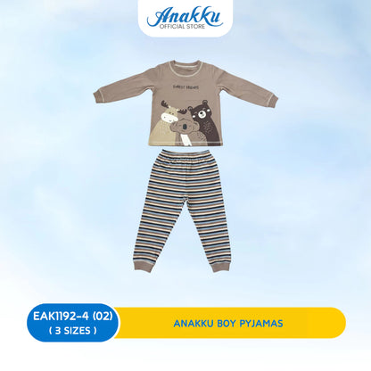 Anakku Boys Knit Pyjama Set -L/SLV Top & Long Pant( 1 yr to 3 yrs) EAK1166-4 (01 TO 04),EAK1167-4 (01 TO 02)