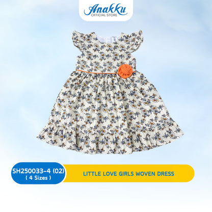 ANAKKU GIRLS WOVEN DRESS 1 - 4 Years - SH250033-4