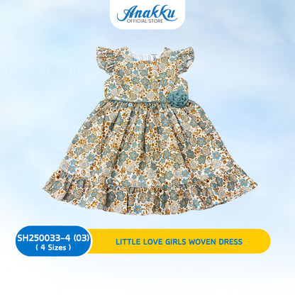 ANAKKU GIRLS WOVEN DRESS 1 - 4 Years - SH250033-4