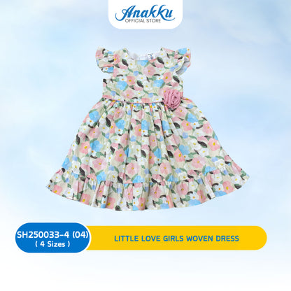 ANAKKU GIRLS WOVEN DRESS 1 - 4 Years - SH250033-4
