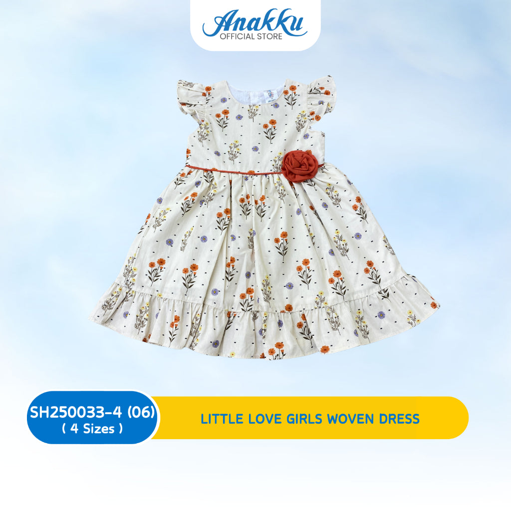 ANAKKU GIRLS WOVEN DRESS 1 - 4 Years - SH250033-4