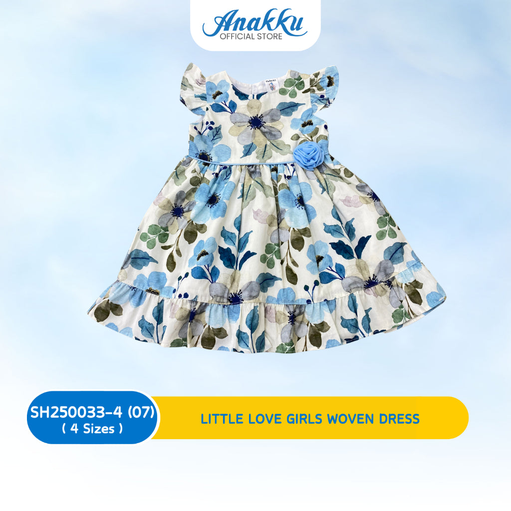 ANAKKU GIRLS WOVEN DRESS 1 - 4 Years - SH250033-4