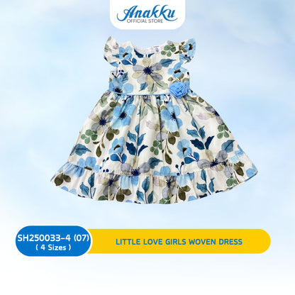 ANAKKU GIRLS WOVEN DRESS 1 - 4 Years - SH250033-4