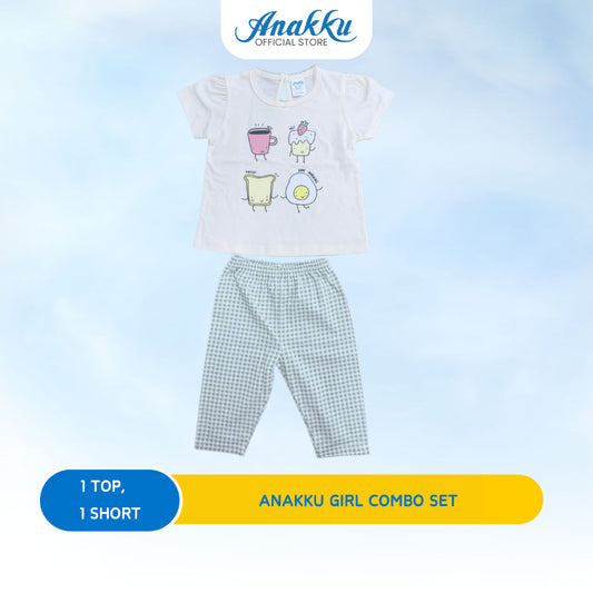 ANAKKU GIRLS KNIT SUIT- TOP & BOTTOM (6 Mth to 24 Mth)EAK1173-2 (01 TO 04)